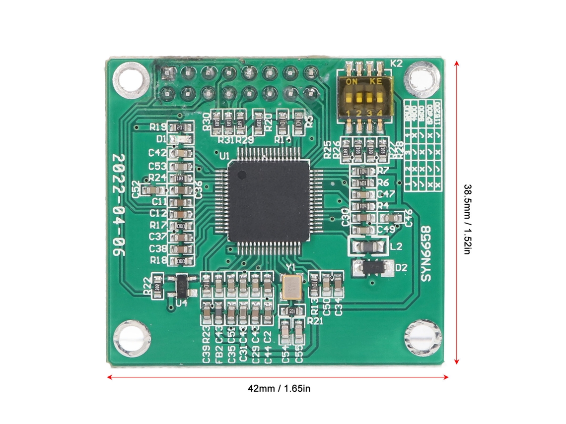 2026as-TTS Syn6988 Módulo de voz: síntesis y reconocimiento de voz de texto a audio en chino e inglés.