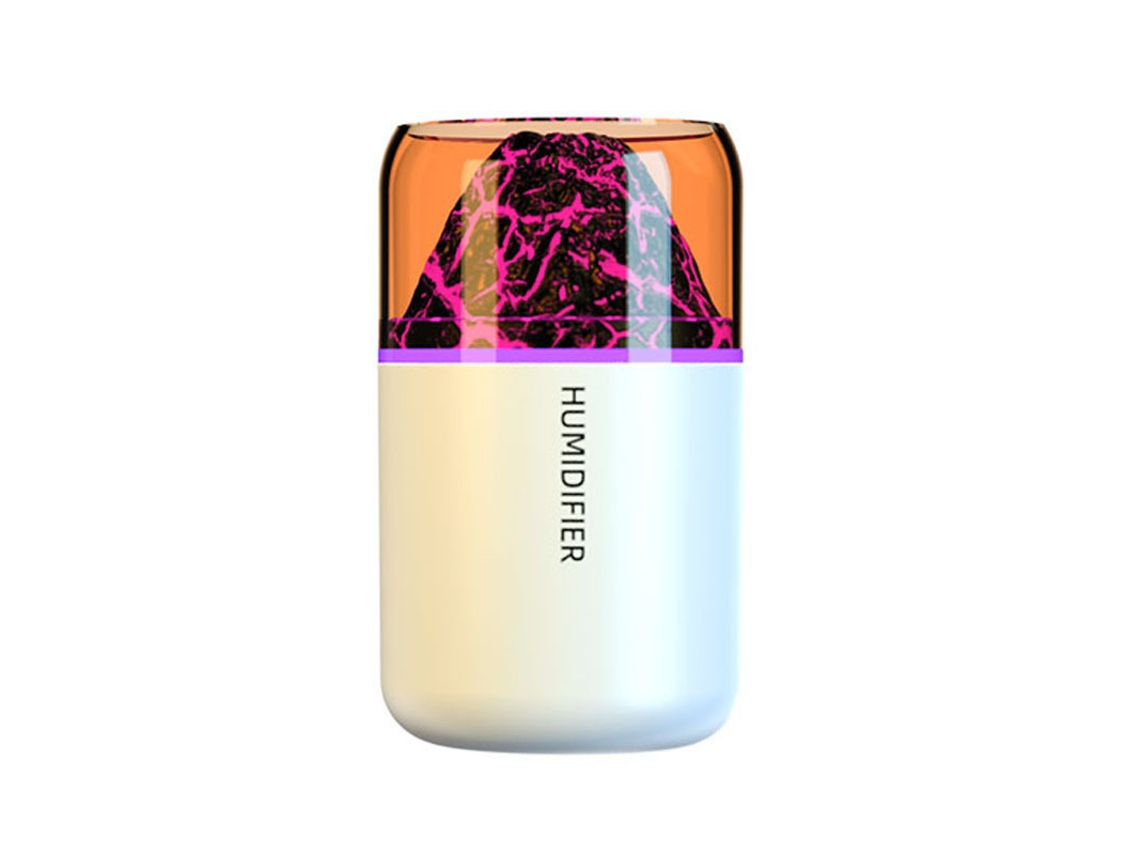 Humidificador de lámpara volcánica, difusor de aroma USB para coches, casas, dormitorios y otros lugares.