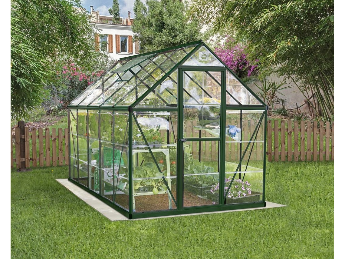 CANOPIA Invernadero de Jardín Harmony de Policarbonato Transparente 306X185X208 cm Verde