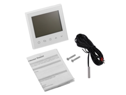 Termostato Inteligente Con Pantalla Táctil Lcd Programable Para Calefacción Por Suelo Radiante Y De Ambiente - Blanco