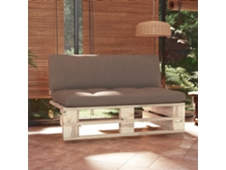 Sofá Central De Palets Para Jardín | Sofá De Exterior Madera Pino Impregnada Wsd504194