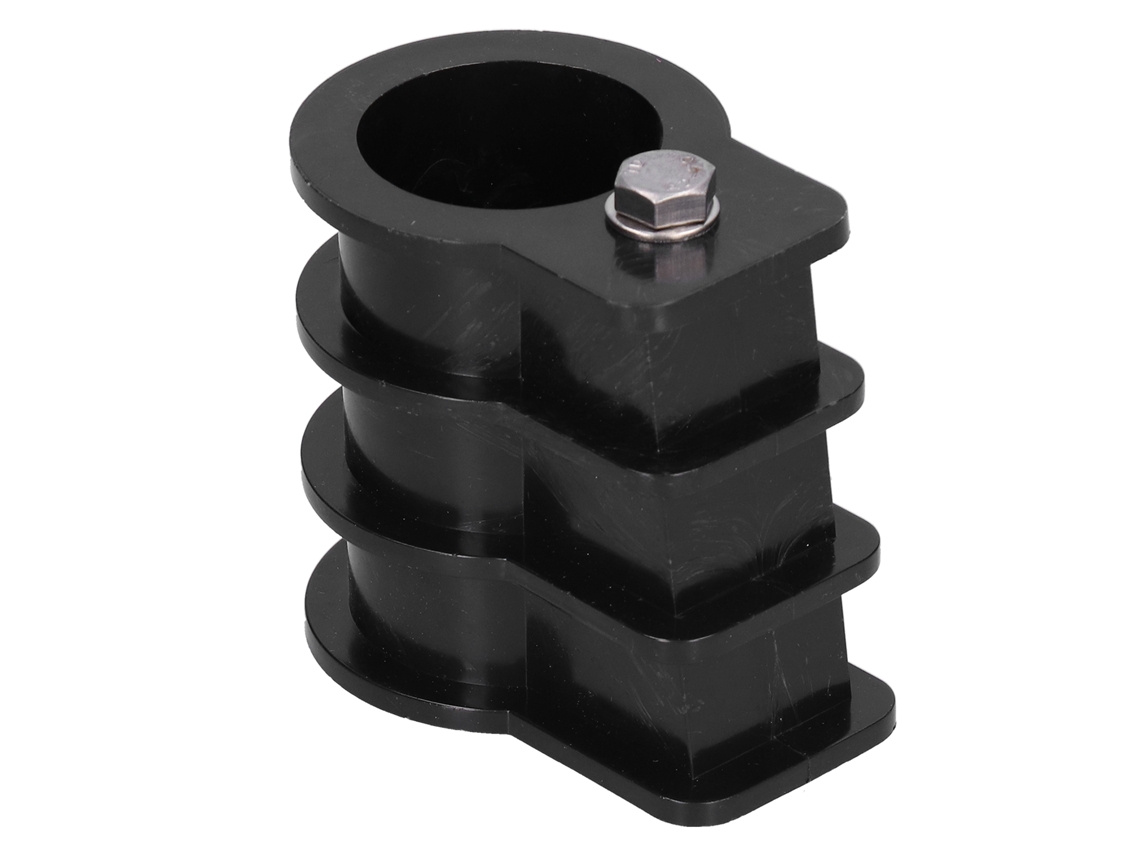 Escalera de piscina con parte empotrada y hebilla de plástico resistente al desgaste negra
