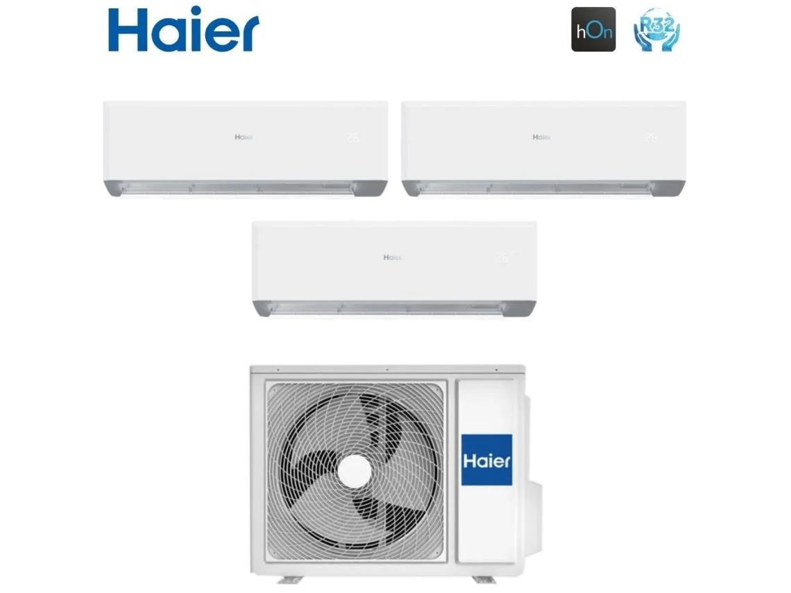 Prueba del aire acondicionado Haier 3u55meefra Revive Wifi 9000+9000+12000-btu R32
