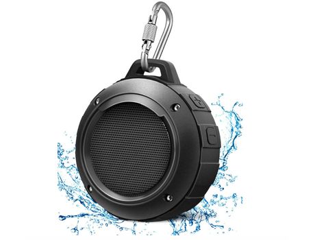 BISBISOUS Altavoz Bluetooth Altavoz de Ducha Impermeable Ipx5 8 Horas de reproducción Altavoz inalámbrico Negro BISBISOUS