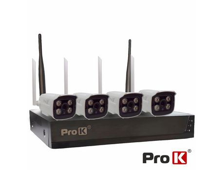 Pack Vigilancia 4 Cámaras Ip66 Nvr Wifi PROK