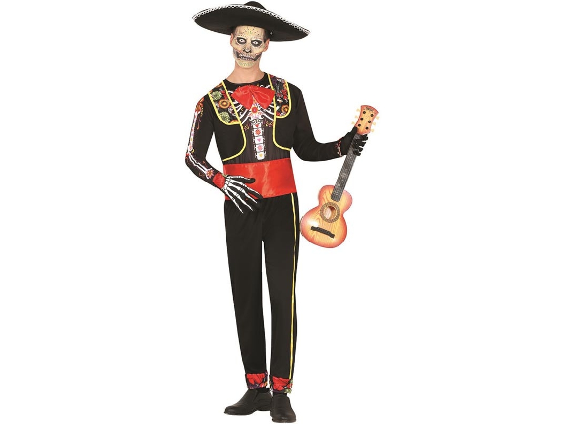 Disfraz de Mariachi Esqueleto para hombre