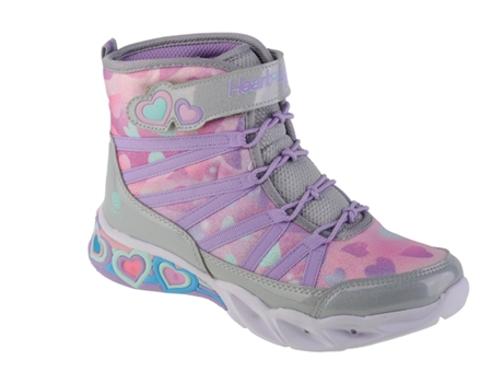 Botas de Niña SKECHERS Sweetheart Lights Dreamy Love Malla Plateado (34)