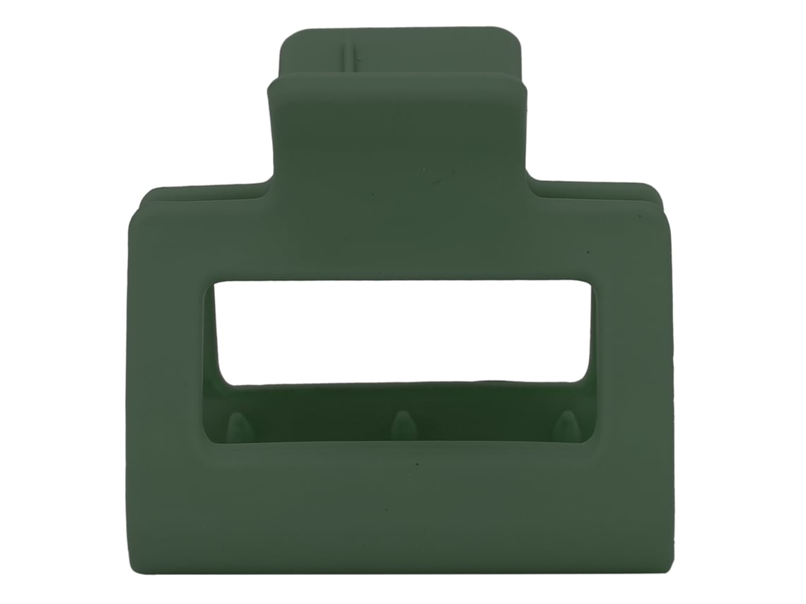 Pinza Para Pelo Cuadrada De Plástico Con Agarre Fuerte, Clips De Mandíbula Para Peinado, Verde Ejército, Para Niñas Y Mujeres
