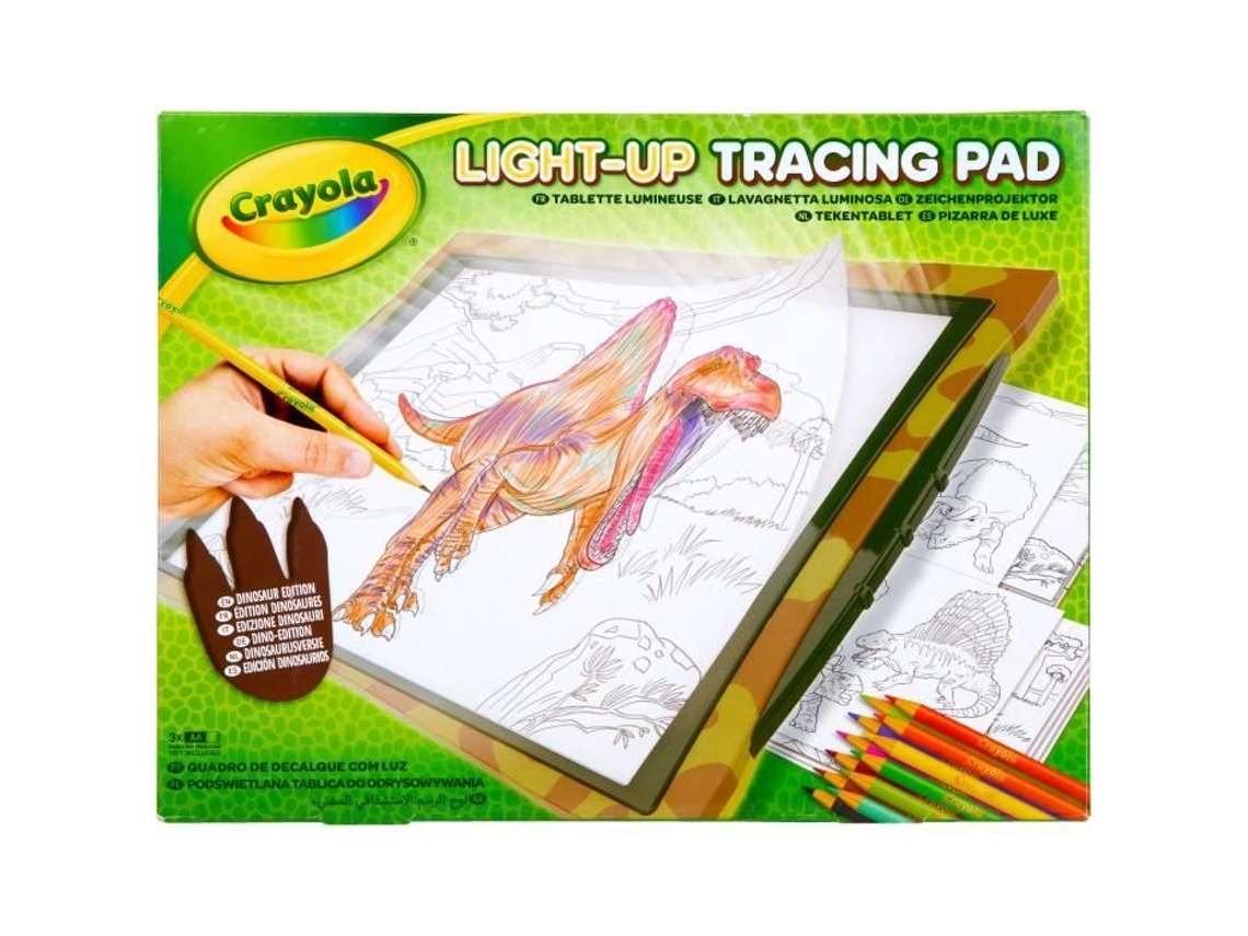 Pizarra Set Creativo con Luz LED CRAYOLA Tracing Pad Dinosaurios