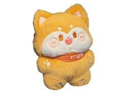 Peluche de perro de dibujos animados, portátil, lindo y suave para niños.