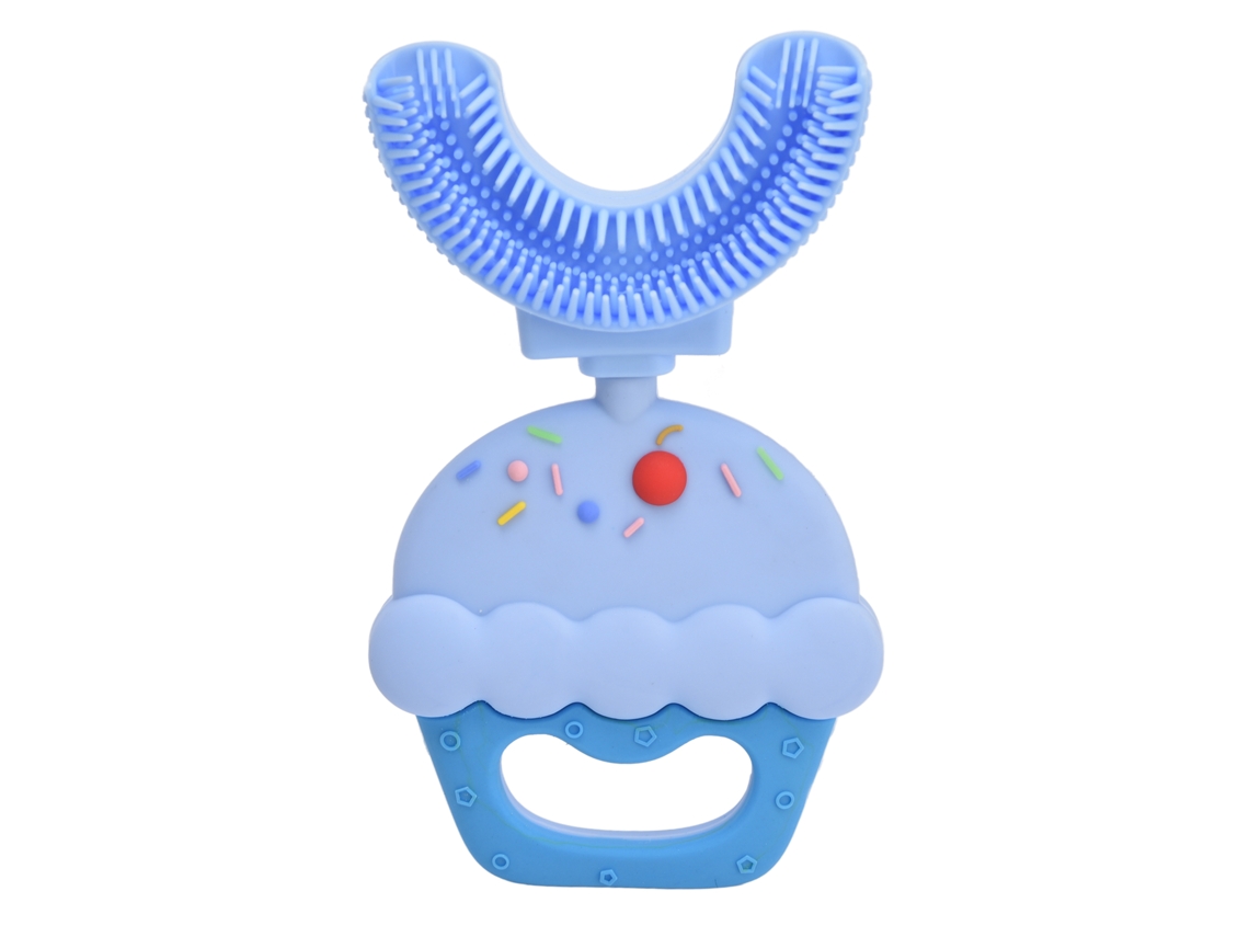 Cepillo De Dientes Portátil De Silicona Con Forma De U Y Diseño De Dibujos Animados Para Niños De 2 A 6 Años.