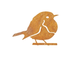 Decoración de jardín con silueta de pájaro de metal
