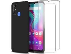 Protector de Pantalla Duplo Protetora para Doogee X96 Pro/X96 2021 HONGWE. Negro