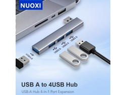 Divisor/repetidor Usb De 4 Puertos Para Ordenadores, Estación De Acoplamiento Rápida Para Llevar A Todas Partes.