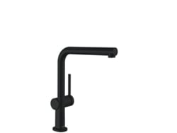 HANSGROHE Talis M54 monomando de cocina 270, caño extraíble, 1jet, sBox, Color: Negro Mate