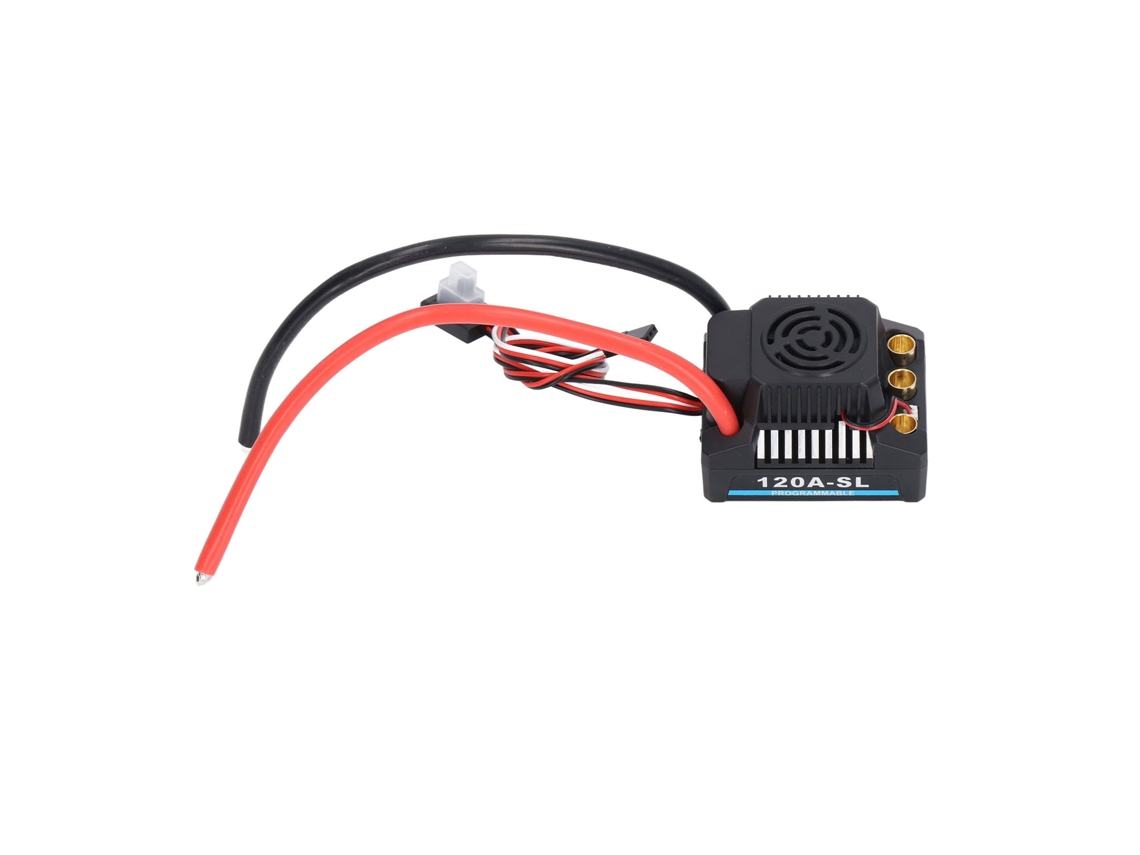 Controlador De Velocidade Elétrica Sem Escova 120a Programável À Prova D'água Para Carro Rc 1/8 Profissional