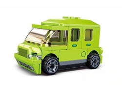 Sluban Pullback Electric Car Green M38-b1067h