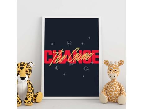 Póster NACNIC Cambia El Juego con Diseño de Rótulo y Mensajes Motivacionales Para El Día A Día.