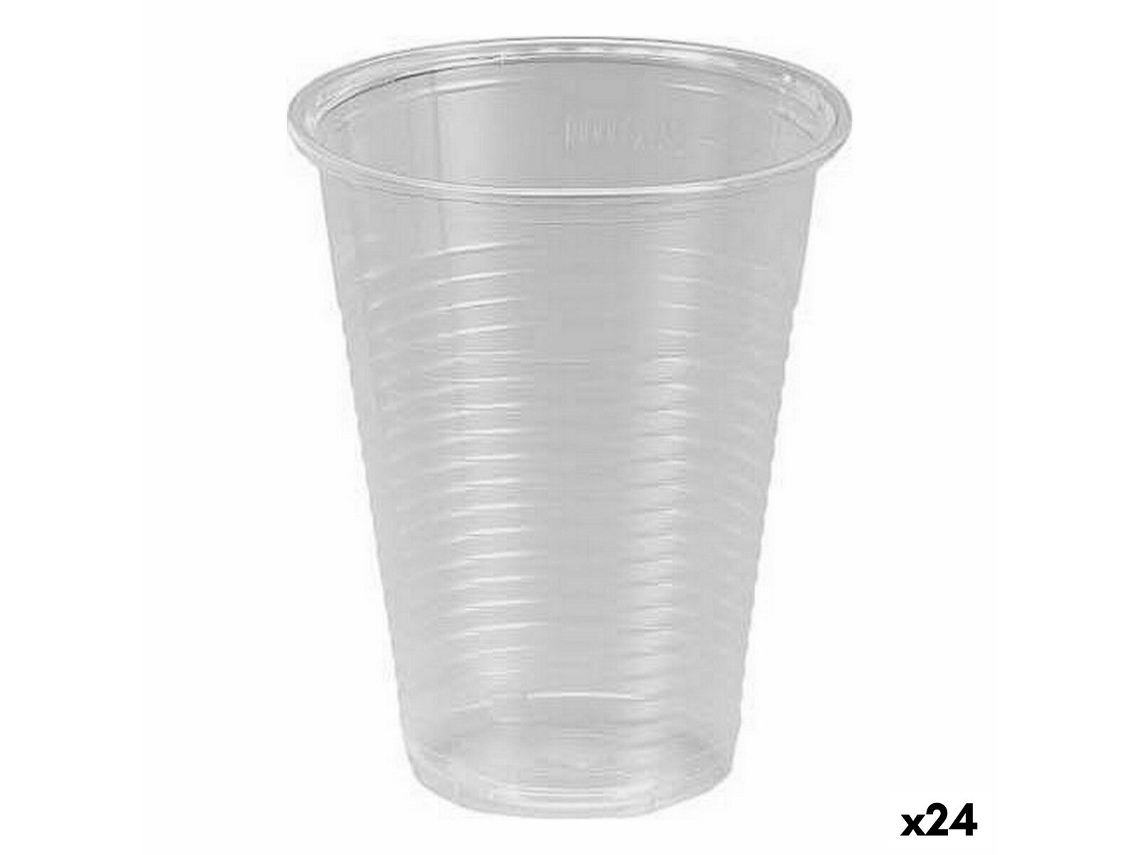 Set de vasos reutilizables Transparente 25 Piezas 200 ml (24 Unidades) ALGON