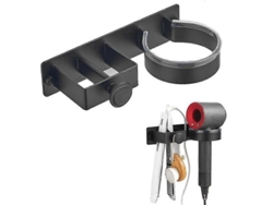 Soporte de pared para secador de pelo, acero inoxidable y té con forma de piña, GOKOCO