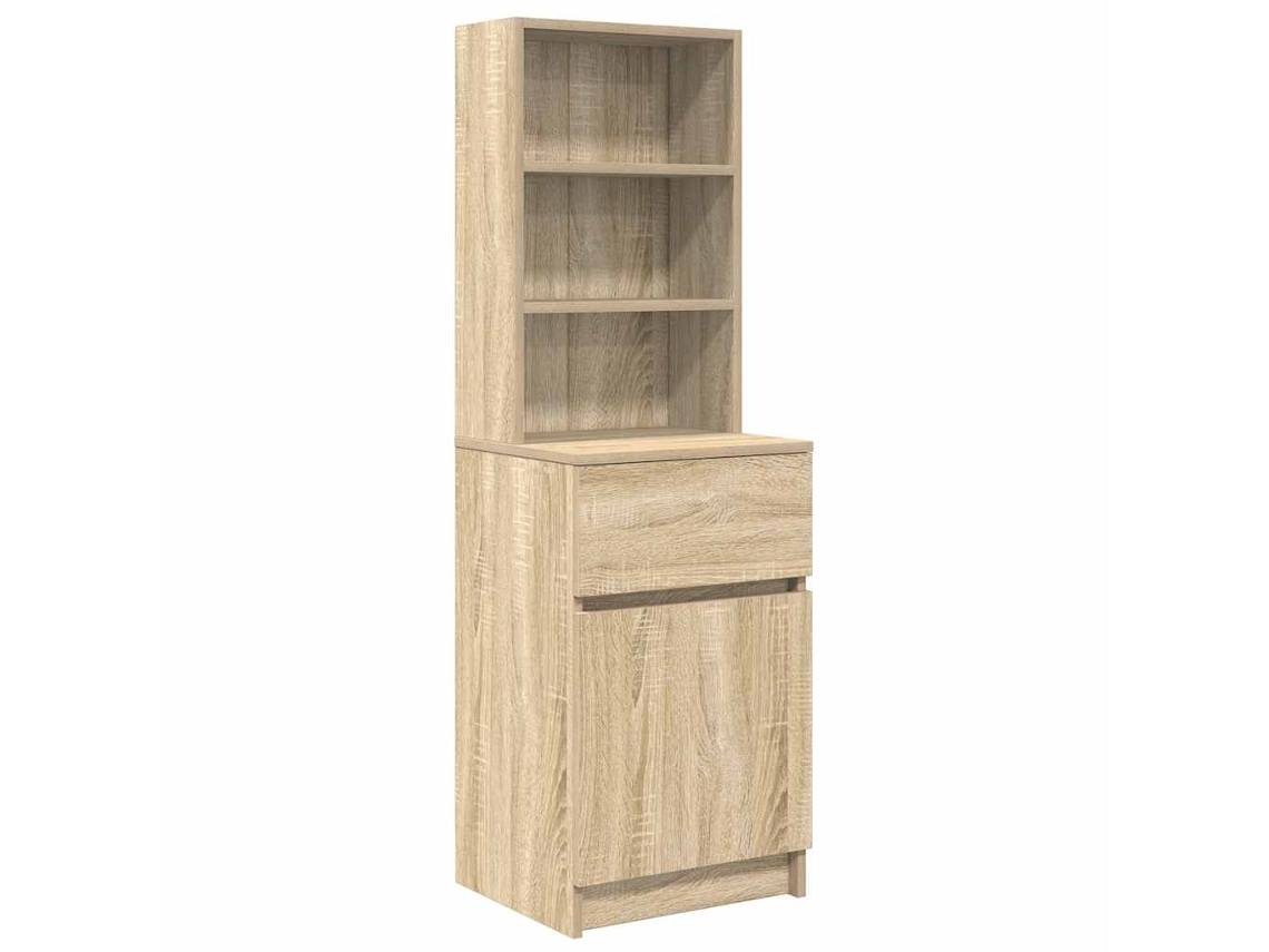Maison Exclusive - Mesilla De Noche De Roble Sonoma 39x35x125 Cm Madera Ingeniería