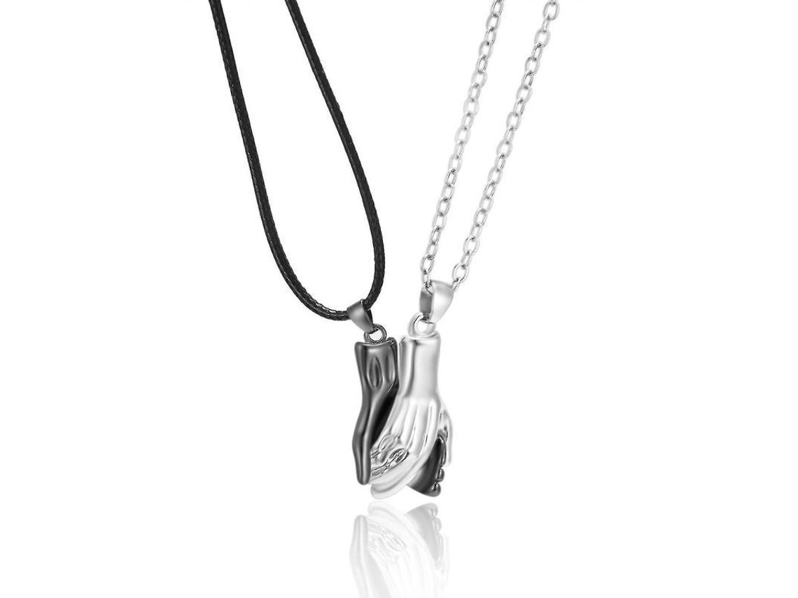 Collar magnético ajustable con colgante "Dos almas, un corazón" para parejas (2026)