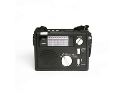 Radio de emergencia GOKOCO, con manivela y alimentación solar, AM/FM.