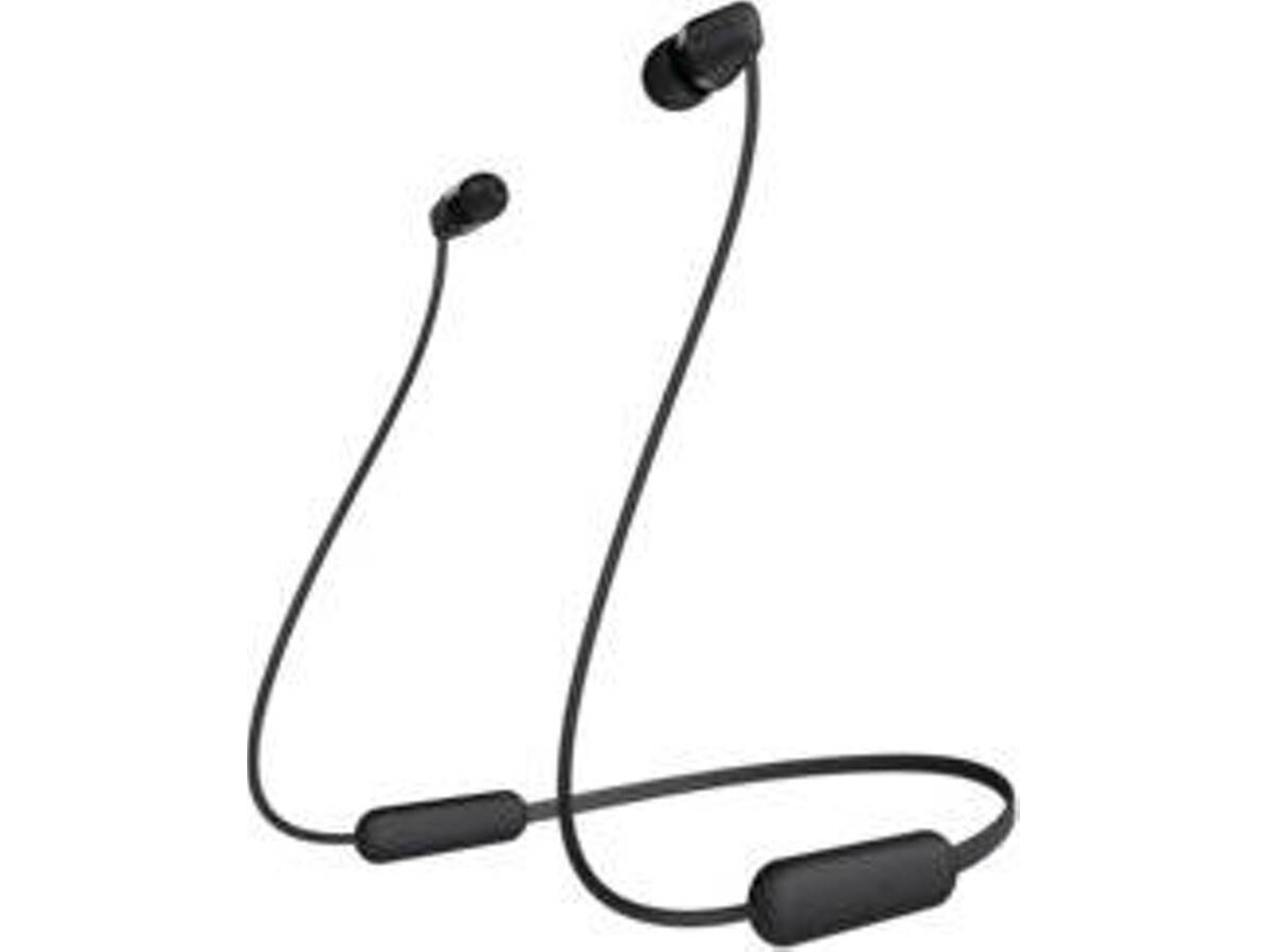 Auriculares Bluetooth SONY Wic200B (In Ear - Micrófono - Negro)