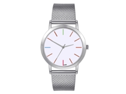 Reloj De Pulsera De Cuarzo Para Mujer Zhoulianfa, Estilo Casual, Moderno Y Duradero, Color Plata.
