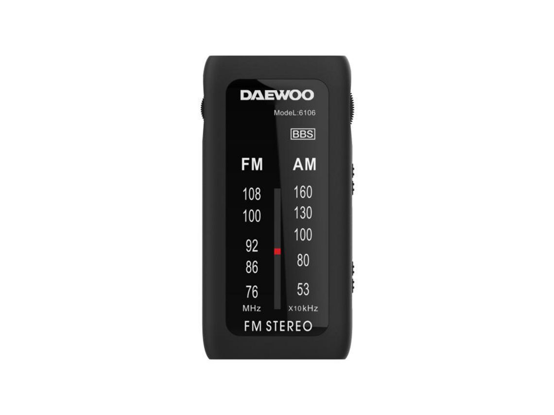 Radio Portátil Mini DW1109 DAEWOO negro