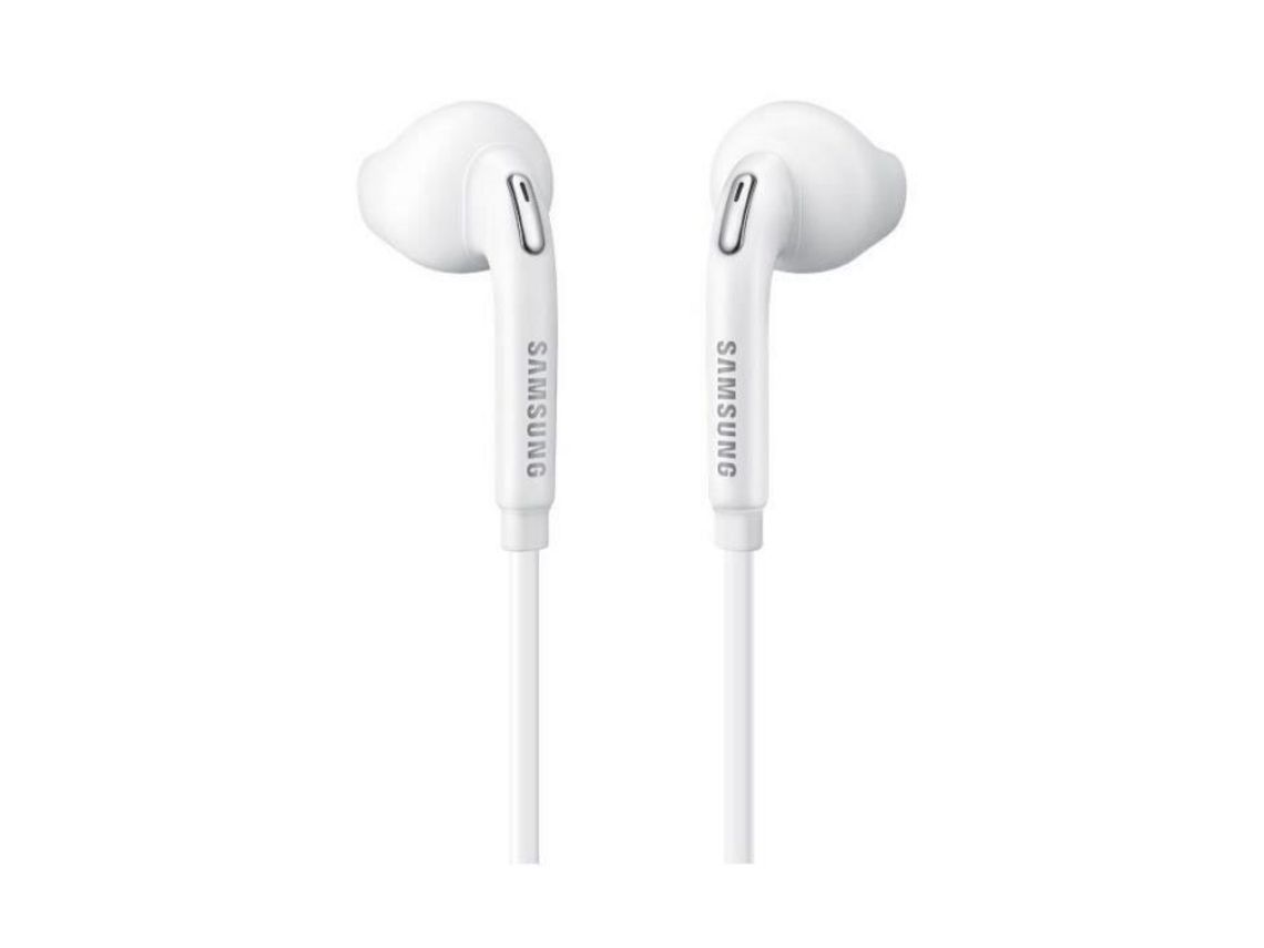 SAMSUNG Premium Auriculares De Cable Plano Para SAMSUNG Galaxy S4 Stereo Zoom Blanco Eo-Eg920Bw