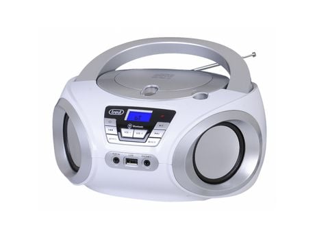 Boombox Estereo Portátil Cd Bluetooth Usb Aux-In TREVI Cmp 544 Bt Blanco TREVI