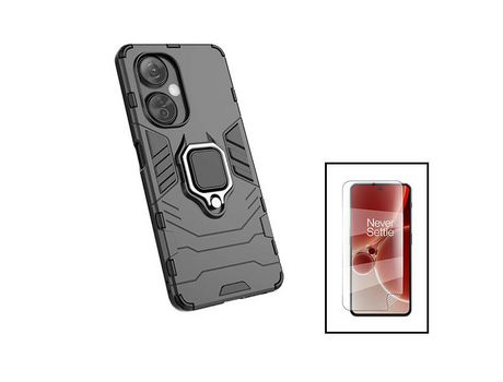 Kit de película de hidrogel de cobertura completa, cubierta frontal 3X1 Military Defender para Oneplus Nord Ce 3 Lite negro PHONECARE