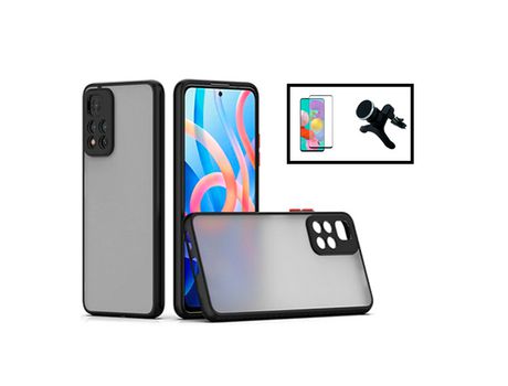 Kit de cubierta antigolpes Película protectora de cámara 5D Cubierta completa Soporte magnético reforzado para coche para Xiaomi 11I Hypercharge Ne...