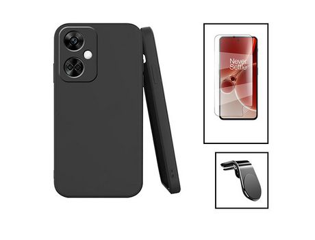Kit de película de hidrogel cubierta completa cubierta frontal silicona líquida soporte magnético L conducción segura coche para Oppo K11 negro PHO...
