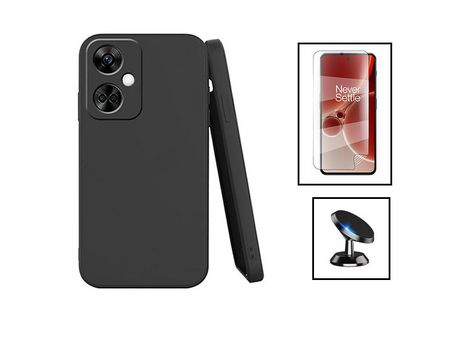 Kit de película de hidrogel de cubierta completa, cubierta frontal, soporte magnético de silicona líquida para coche para Oppo K11, color negro PHO...
