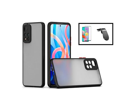Kit Cubierta Anti Choque Cámara Protección Película 5D Cubierta Completa Soporte Magnético L Conducción Segura Coche para Xiaomi 11I Hypercharge Ne...
