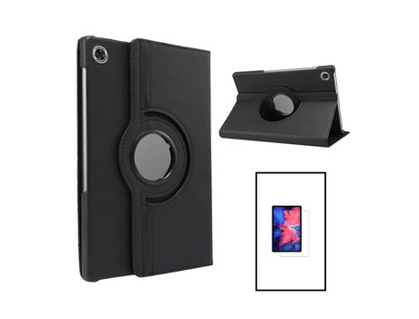 Kit de cubierta 360 rotación protección antiimpacto 5D película de vidrio templado de cubierta completa para Lenovo Tab M10 Gen 3 negro PHONECARE