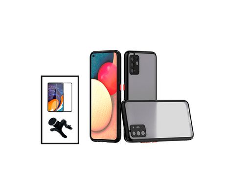 Película Protectora de Cámara Anti Choque 5D Kit de Cubierta Completa Soporte Magnético Reforzado para Coche para Oppo A94 5G Negro PHONECARE
