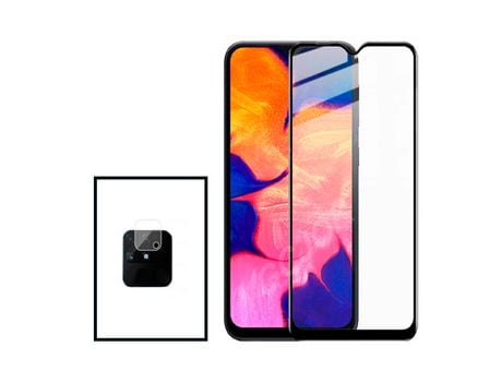 Kit de película de cámara trasera de vidrio templado de cubierta completa 5D para Realme Narzo 50A transparente / negro PHONECARE