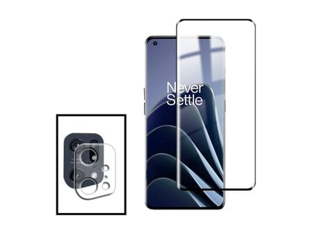 Kit de Películas para Cámara Trasera Vidrio Templado 5D Cubierta Completa Curvada para Oppo Find X5 Transparente/Negro PHONECARE