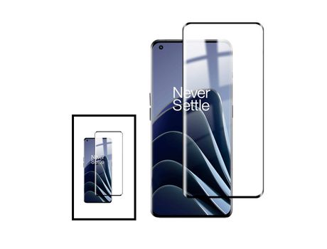 Kit 2 Film Vidrio Templado Curvo para Oppo Find X5 Pro 5G Transparente/Negro PHONECARE