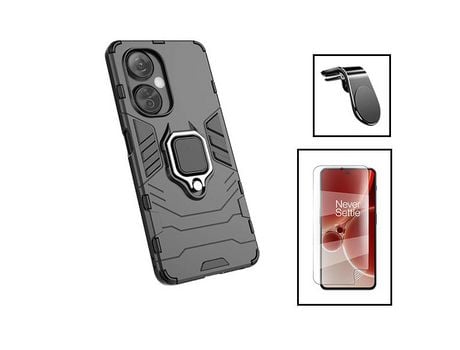 Kit de película de hidrogel de cubierta completa cubierta frontal 3X1 defensor militar soporte magnético L conducción segura coche para Oppo K11X n...