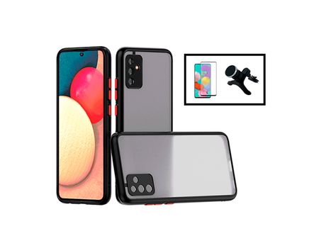 Película Protectora de Cámara Anti Choque 5D Kit de Cubierta Completa Soporte Magnético Reforzado para Coche para Samsung Galaxy M52 5G Negro PHONE...