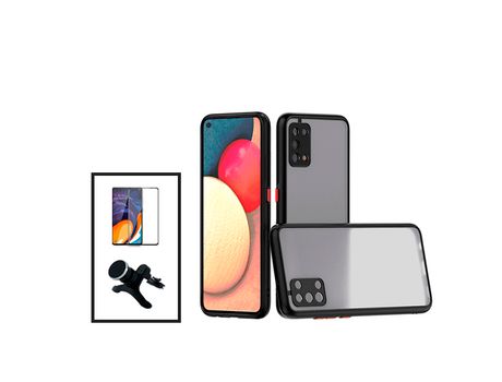 Película Protectora de Cámara Anti Choque 5D Kit de Cubierta Completa Soporte Magnético Reforzado para Coche para Oppo A74 5G Negro PHONECARE