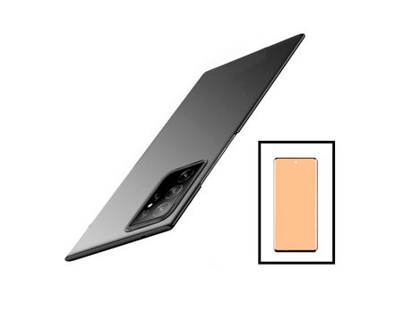 Kit de Vidrio Templado Ceramicglass Full Cover Slimshield Case para Samsung Galaxy S22 Ultra 5G Negro PHONECARE
