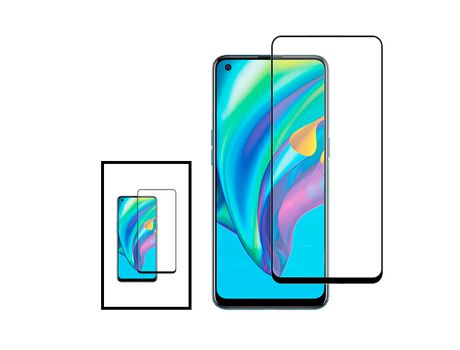 Kit 2 Film Vidrio Templado 5D Full Cover para Realme Narzo 50 Transparente/Negro PHONECARE