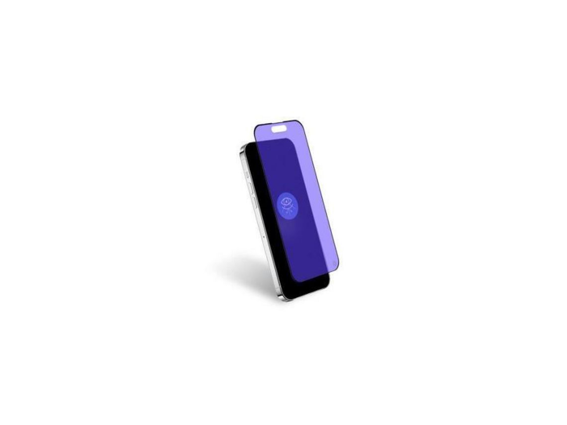 Protector de Pantalla para iPhone 15 Plus FORCE GLASS Vidrio Templado Azul