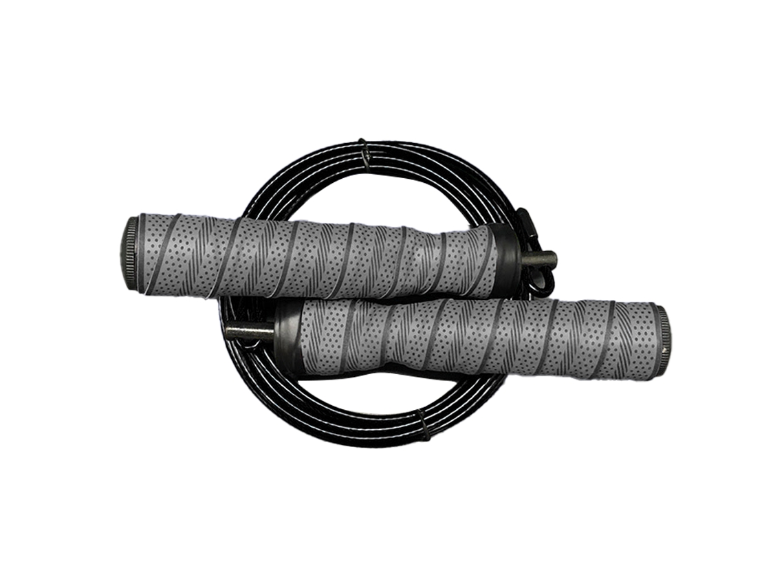HYMNORA Asas de rodamiento de cuerda para saltar rápido Agarre antideslizante ajustable para pérdida de peso en boxeo WOD