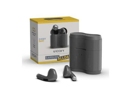 Auriculares Inalámbricos Gris GROOVY Bluetooth Blanco